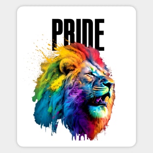 LGBTQ+ Gay Pride Month: Proud Lion Magnet
